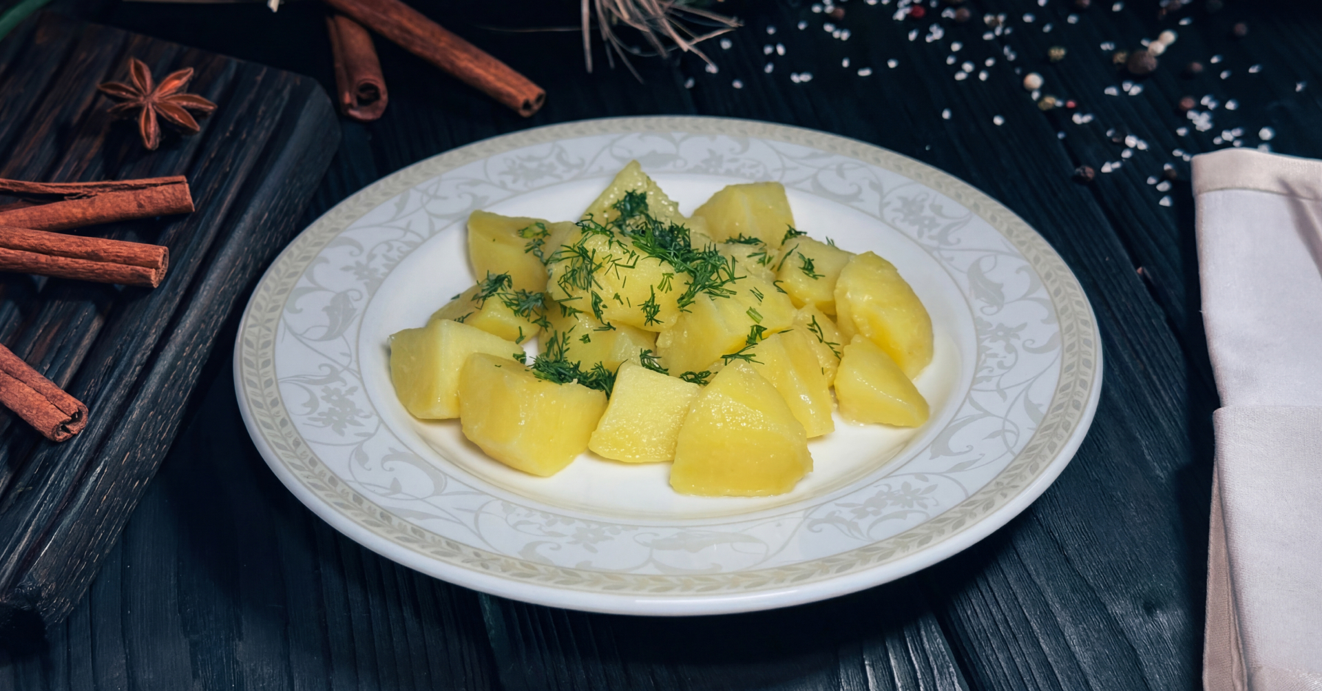 Картофель отварн. с маслом и зеленью
